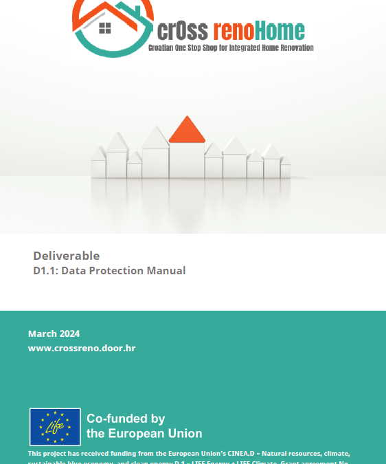 New deliverable on the cross renoHome project has been released – Data Protection Manual 