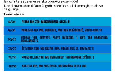 Iskaži interes za energetsku obnovu kuće – Grad Zagreb i partneri pomažu građanima!