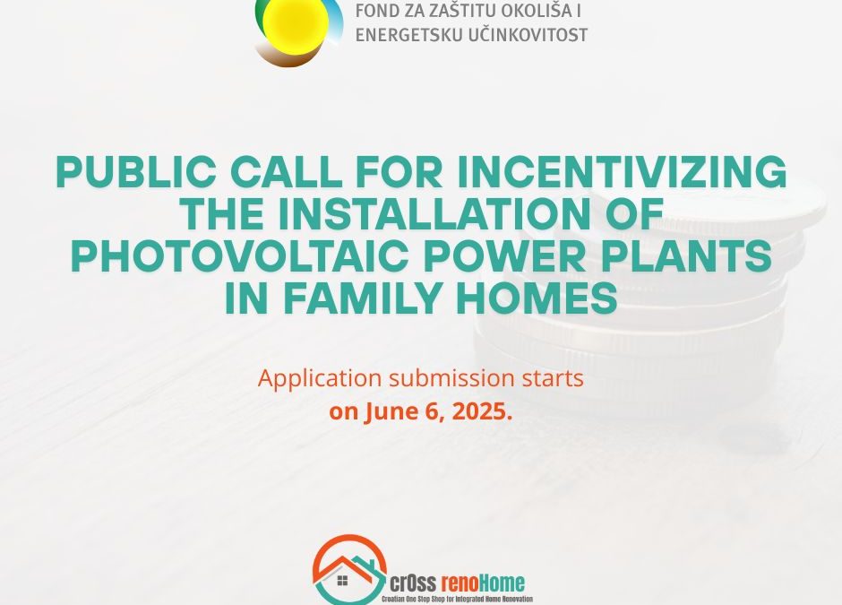 Public Call Open for Co-Financing of Solar Power Plants on Family Homes