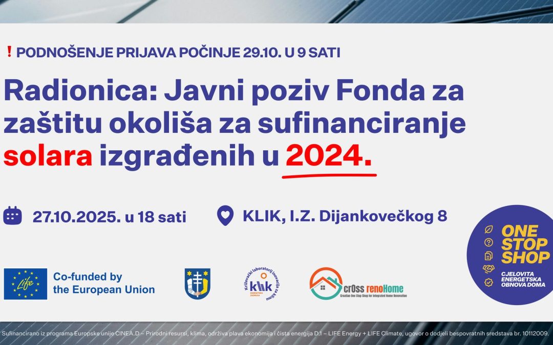 KLIK held a workshop for citizens who wish to apply for subsidies for solar power plants from 2024