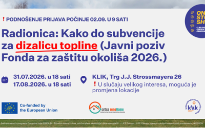 Radionica: Kako do subvencije za dizalicu topline? Javni poziv FZOEU za sunčane elektrane, baterije i dizalice topline u 2026. godini